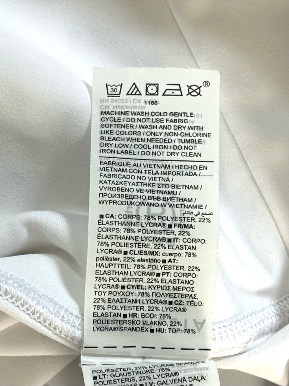 Athleta Elation Ultra High Rise 7” Short White  Women’s Large Stretch Bike Short - Picture 6 of 10